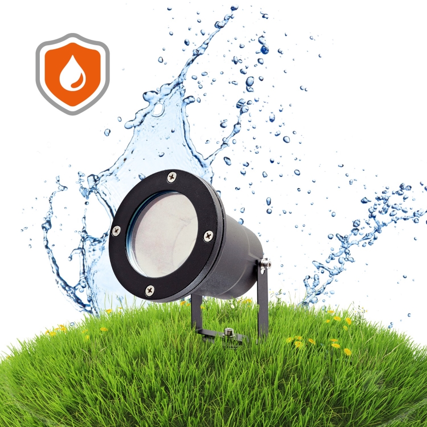 LED RGBW vanjska svjetiljka s mogućnošću prigušivanja BLAKE 1xGU10/6W/230V IP65 + daljinski upravljač