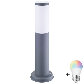 LED RGBW vanjska svjetiljka s prigušivanjem OSLO 1xE27/6,5W/230V 2700–6500K Wi-Fi 45 cm IP44 antracit