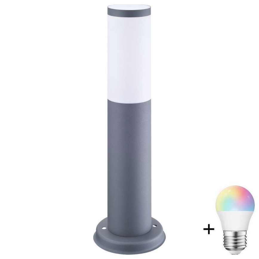 LED RGBW vanjska svjetiljka s prigušivanjem OSLO 1xE27/6,5W/230V 2700–6500K Wi-Fi 45 cm IP44 antracit