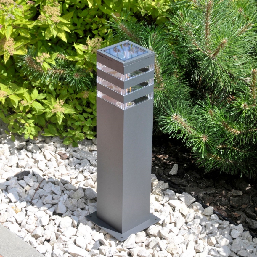 Prigušiva vanjska LED lampa RGBW TEKSAS 1xE27/12W/230V 2700-6500K Wi-Fi 44 cm IP44 antracitna