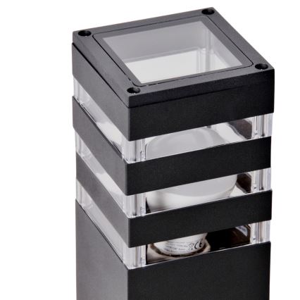 Prigušiva vanjska LED lampa RGBW TEKSAS 1xE27/12W/230V 2700-6500K Wi-Fi 44 cm IP44 antracitna