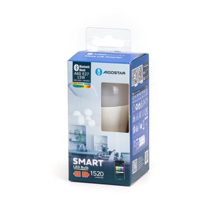 LED RGBW Prigušiva žarulja MESH Smart A60 E27/15W/230V 2700-6500K - Aigostar