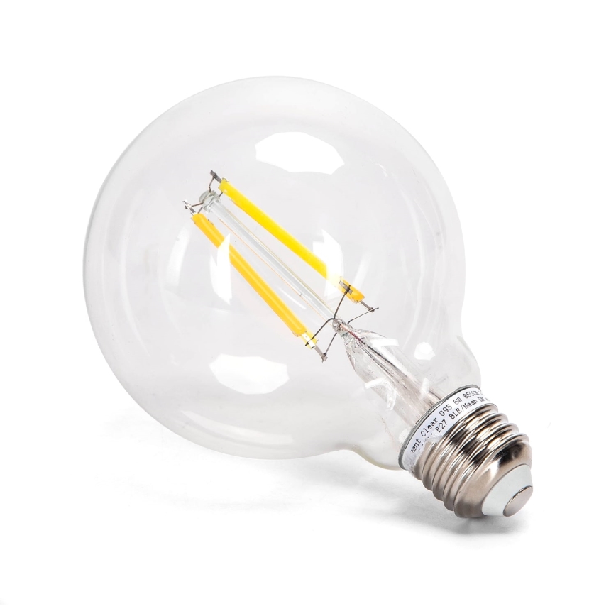 LED RGBW Prigušiva žarulja FILAMENT MESH Smart G95 E27/4,9W/230V 2700K - Aigostar