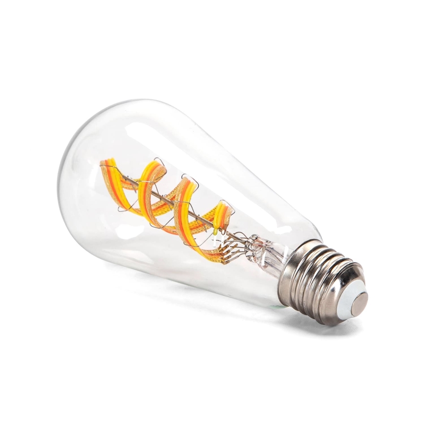 LED RGBW Prigušiva žarulja FILAMENT MESH Smart ST64 E27/4,9W/230V 2700K - Aigostar
