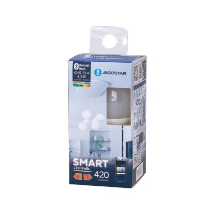 LED RGBW Prigušiva žarulja G45 E14/4,9W/230V 2700-6500K - Aigostar