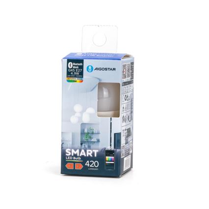 LED RGBW Prigušiva žarulja MESH Smart G45 E27/4,9W/230V 2700-6500K - Aigostar