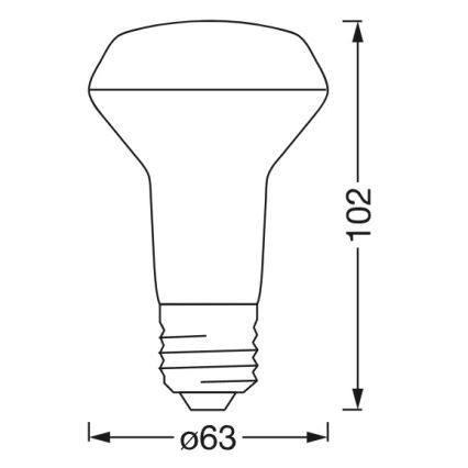 LED RGBW prigušiva reflektorska žarulja SMART+ R63 E27/4,7W/230V 2700-6500K Wi-Fi - Ledvance
