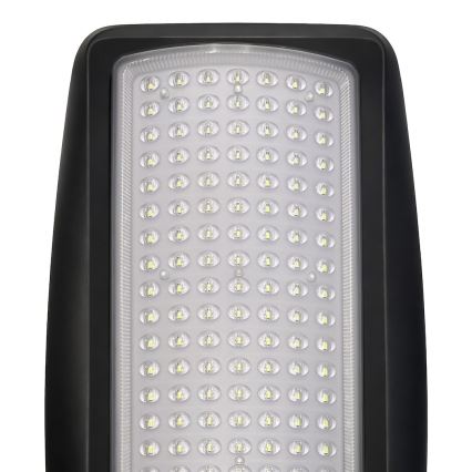 LED podesiva solarna ulična svjetiljka sa senzorom VENICE LED/100W/3,2V 6000 mAh IP65 crna + daljinski upravljač