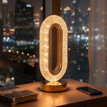 LED s prigušivanjem punjiva stolna svjetiljka DUBAI LED/2W/5V 2700K/4000K/6500K 400 mAh zlatna