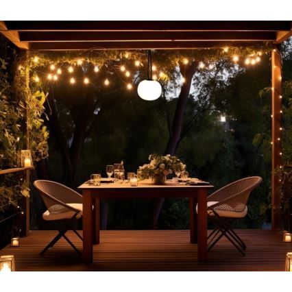 LED vanjska punjiva svjetiljka VENEZIA s prigušavanjem LED/1,5W/5V 2500K IP54 2600 mAh crna