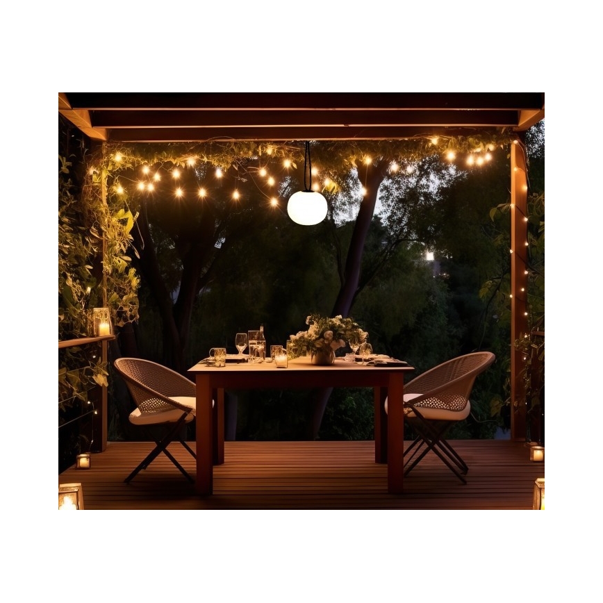 LED vanjska punjiva svjetiljka VENEZIA s prigušavanjem LED/1,5W/5V 2500K IP54 2600 mAh crna