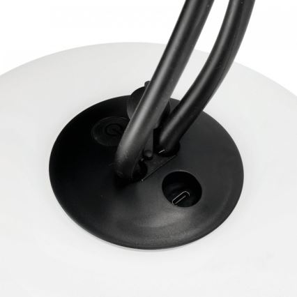 LED vanjska punjiva svjetiljka VENEZIA s prigušavanjem LED/1,5W/5V 2500K IP54 2600 mAh crna
