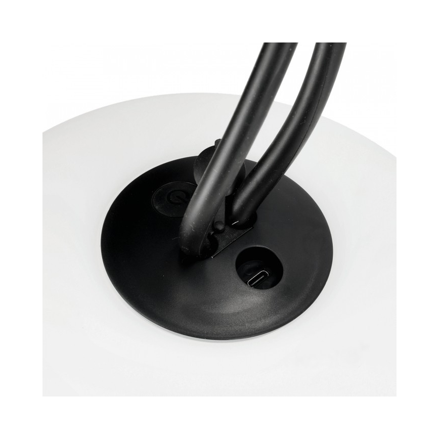 LED vanjska punjiva svjetiljka VENEZIA s prigušavanjem LED/1,5W/5V 2500K IP54 2600 mAh crna