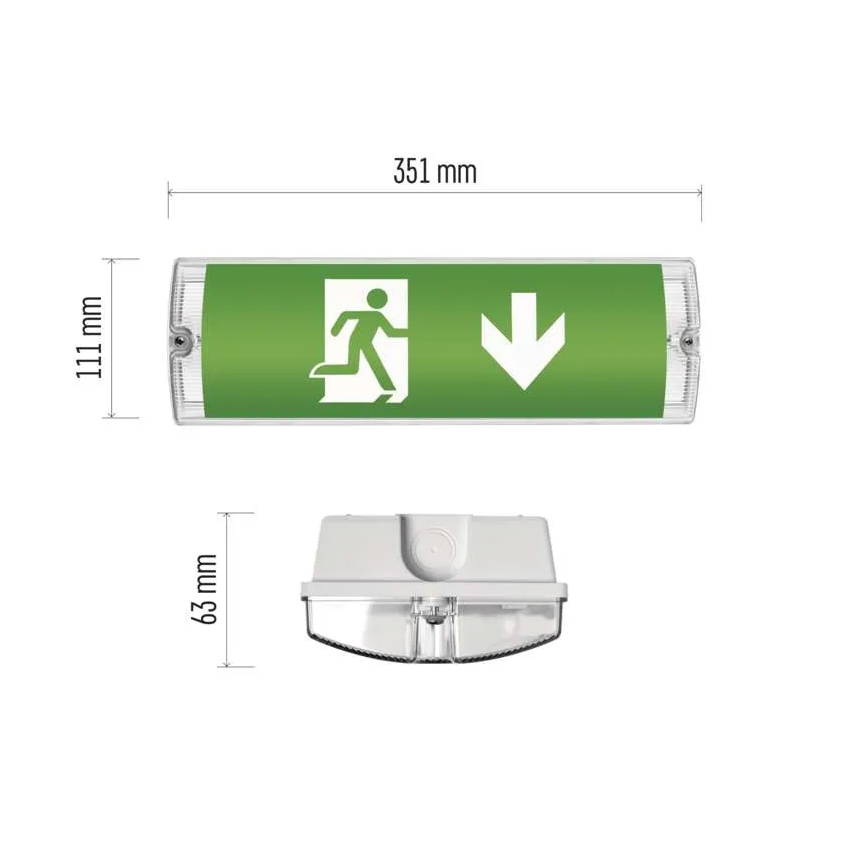 LED Sigurnosna svjetiljka LED/3W/230V 6000K IP65