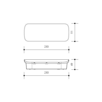 LED Sigurnosna svjetiljka VIRGO EVO LED/1W/230V 6000K IP65