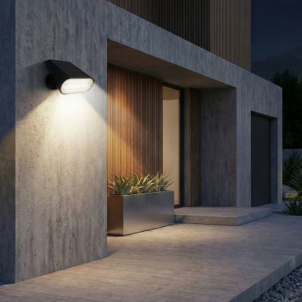 LED solarna lampa 2 u 1 LED/3,7V 1200 mAh IP54 crna