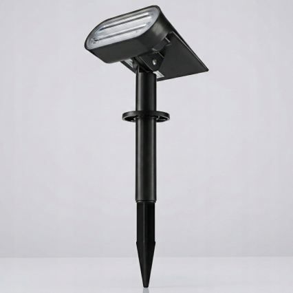 LED solarna lampa 2 u 1 LED/3,7V 1200 mAh IP54 crna