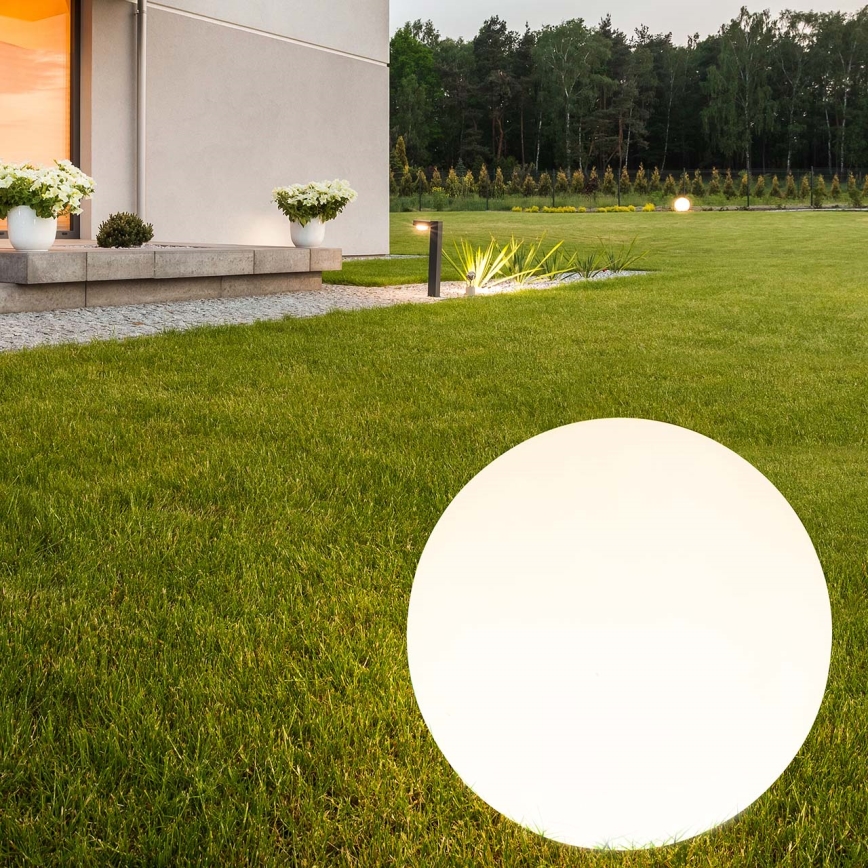 LED Solarna lampa BALL LED/3,7V 2000 mAh pr. 50 cm IP65 bijela