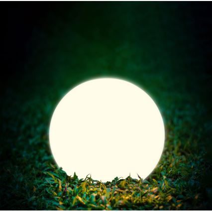 LED Solarna lampa BALL LED/3,7V 2000 mAh pr. 50 cm IP65 bijela