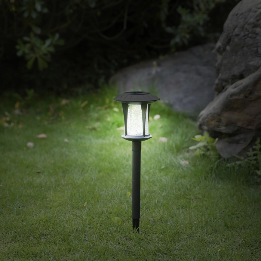 LED Solarna lampa BOLTON LED/1,2V IP44 crna