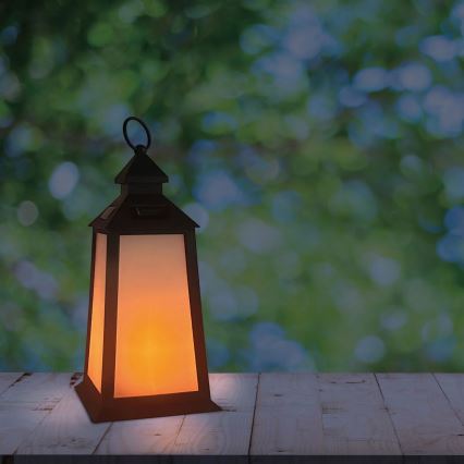 LED solarna lampa FENIX LED/1,2V 200 mAh IP44 crna