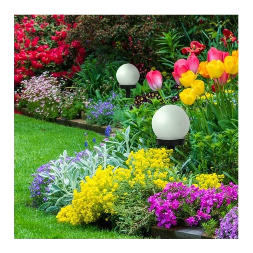 LED Solarna lampa KULA LED/1,2V IP44