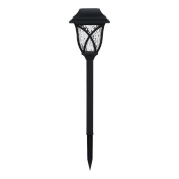 LED solarna lampa LAWN LED/1,2V 100 mAh 3000K 44 cm IP44 crna