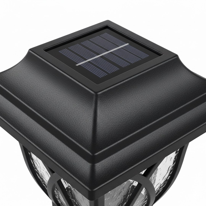 LED solarna lampa LAWN LED/1,2V 100 mAh 3000K 44 cm IP44 crna