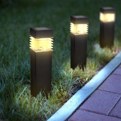 LED Solarna lampa LED/1,2V 600mAh IP44 crna