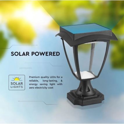 LED Solarna lampa LED/2W/3,7V 3000/6000K IP65 2200 mAh
