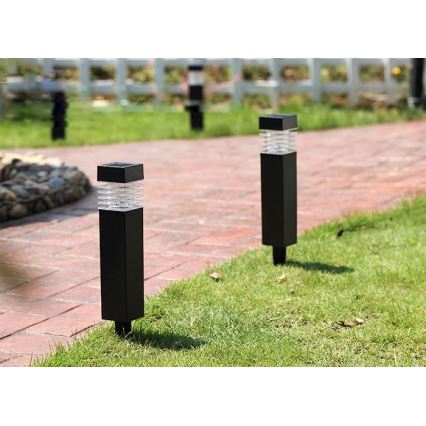 LED solarna lampa MARTIN LED/1,2V 150 mAh IP44 crna