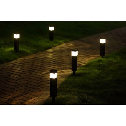 LED solarna lampa MARTIN LED/1,2V 150 mAh IP44 crna