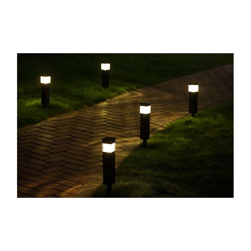LED solarna lampa MARTIN LED/1,2V 150 mAh IP44 crna