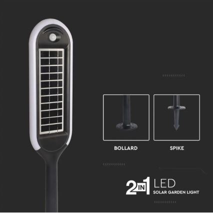 LED Solarna lampa sa senzorom BOLLARD LED/5W/5,5V 70 cm 4000K IP65