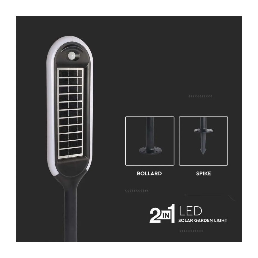 LED Solarna lampa sa senzorom BOLLARD LED/5W/5,5V 70 cm 4000K IP65