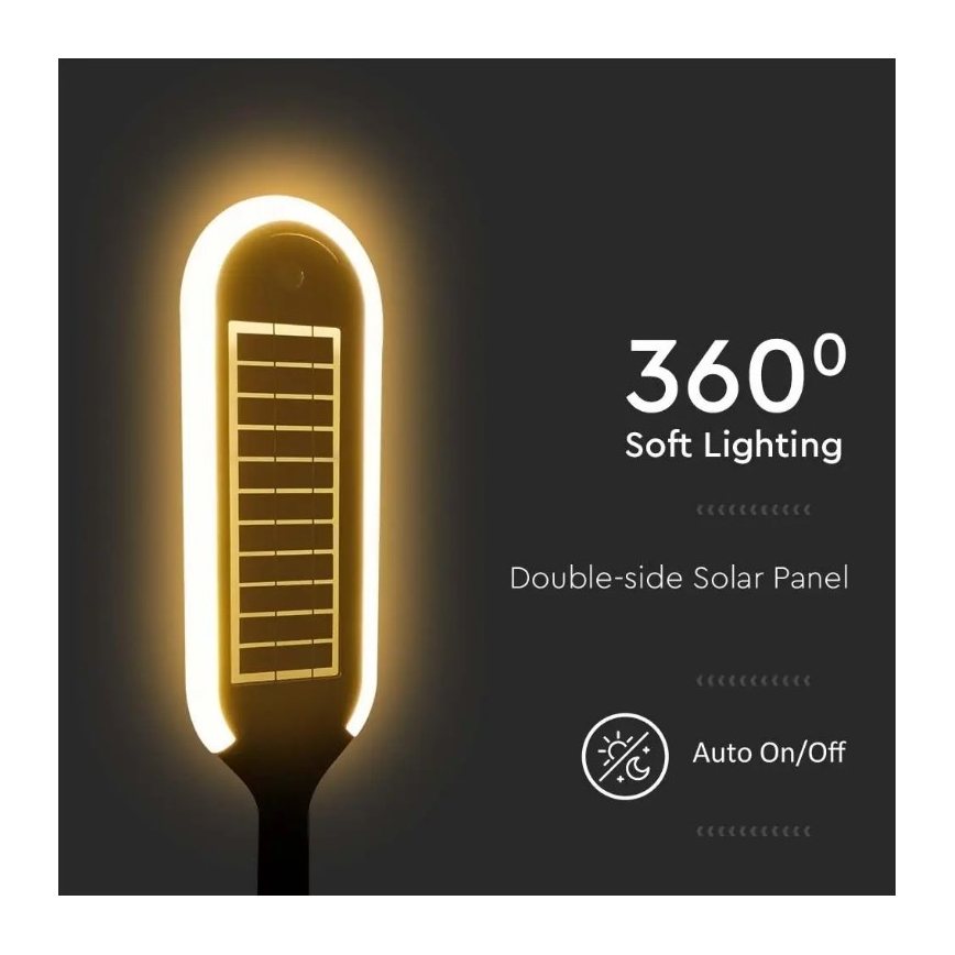 LED Solarna lampa sa senzorom BOLLARD LED/5W/5,5V 70 cm 4000K IP65