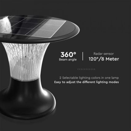 LED Solarna lampa sa senzorom LED/15W/3,2V 4000K/6000K IP65 6000 mAh