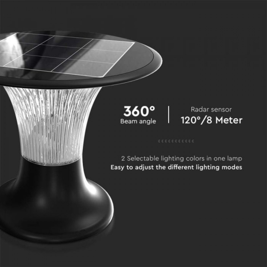 LED Solarna lampa sa senzorom LED/15W/3,2V 4000K/6000K IP65 6000 mAh