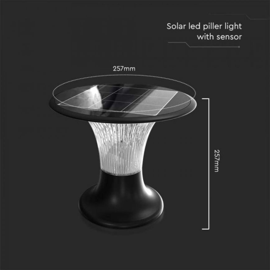 LED Solarna lampa sa senzorom LED/15W/3,2V 4000K/6000K IP65 6000 mAh