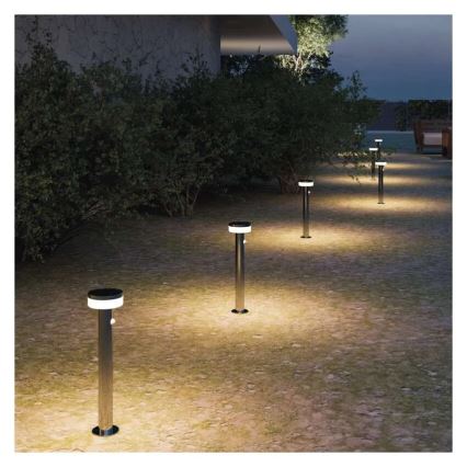 LED Solarna lampa sa senzorom LED/2W/3,7V 1200 mAh IP44 80 cm