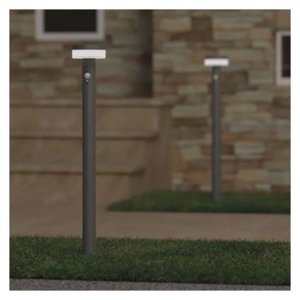 LED Solarna lampa sa senzorom LED/2W/3,7V 1200 mAh IP44 80 cm