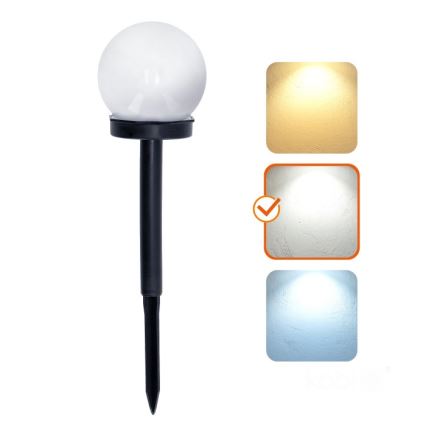 LED solarna lampa SPHERE LED/1,2V 4000K IP44 40 mAh promjer 10 cm