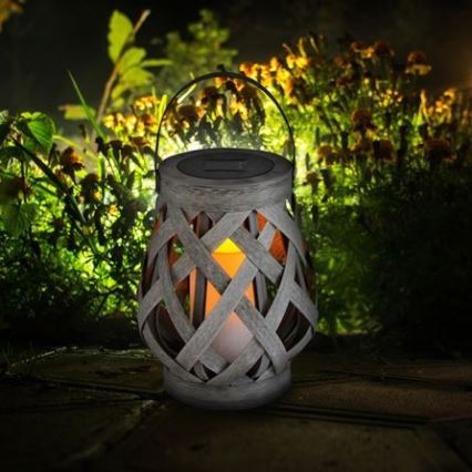 LED Solarna lampa VIBORG 1xAA/1,2C/300mAh IP44