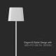 LED Solarna prigušiva magnetna punjiva stolna lampa na dodir LED/5W/5V 3000-6000K 3600 mAh IP65 bijela