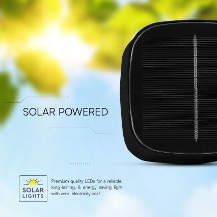 LED Solarna prigušiva magnetna punjiva stolna lampa na dodir LED/5W/5V 3000-6000K 3600 mAh IP65 crna