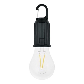 LED solarna punjiva svjetiljka LUMINA LUMO LED/USB 300 mAh crna