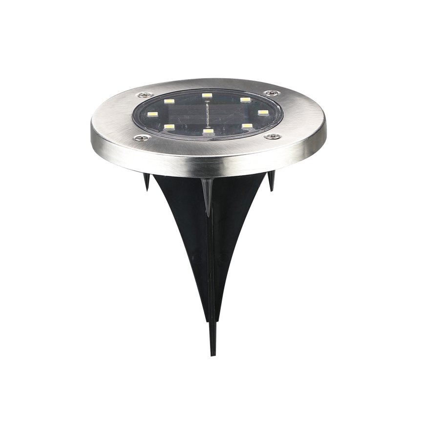 LED Solarna rasvjeta za kućni prilaz SOLLY LED/1,2V 6500K pr. 11,5 cm 300 mAh IP44 mat krom