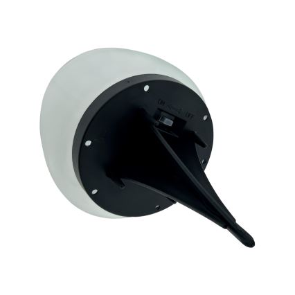 LED solarna svjetiljka 2xLED/1,2V 300 mAh IP44 crna/bijela