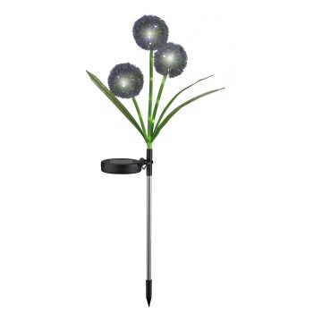 LED Solarna svjetiljka ALLIUM LED/1,2V 6500K 600 mAh IP44 crna