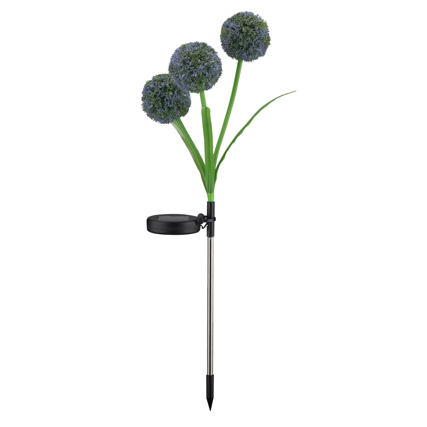 LED Solarna svjetiljka ALLIUM LED/1,2V 6500K 600 mAh IP44 crna
